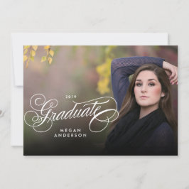 Abschluss-Einladung für Skript-Foto Ankündigung