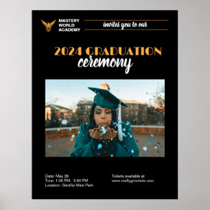 Abschluss Einladung Vorstandsankündigung Poster