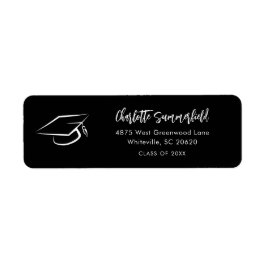 Abschluss Elegant Grad Cap Script Rücksendeadresse