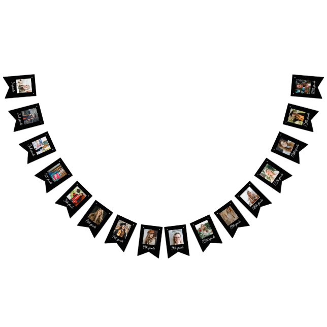 Abschluss Errungenschaften Stufen Fotos Moderne Wimpelkette (Alle)