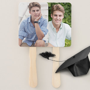 Abschluss Fan Graduate Zwei große Fotos Fächer