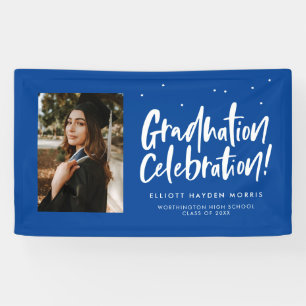 Abschluss feiern Blue Graduate Party Foto Banner