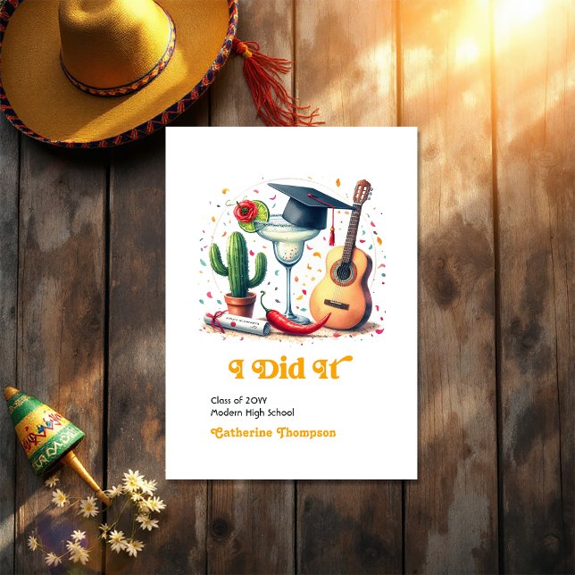 Abschluss Fiesta Foto Ankündigung (Graduation Fiesta Photo Announcement)