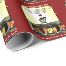 Abschluss Flat Card Geschenkpapier