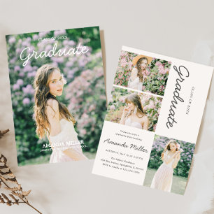 Abschluss Foto Ankündigung Einladung