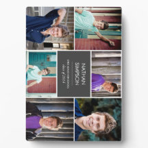 Abschluss Foto Collage Plaque (6 Fotos)