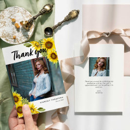 Abschluss Foto Danke Sunflower Script