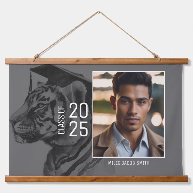 Abschluss-Foto-Display Holztäfelung Wandteppich (Vorne)