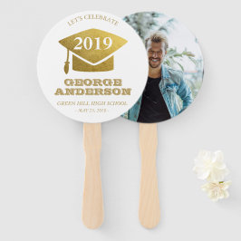 Abschluss Foto Fans - Gold Grad Fächer