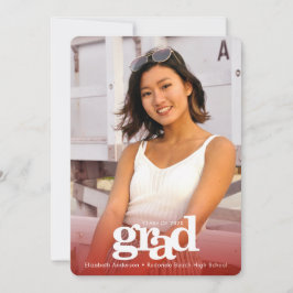 Abschluss-Foto fett, modern Ankündigung