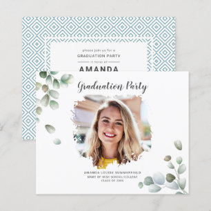 Abschluss Foto Grad 2025 Party Einladung