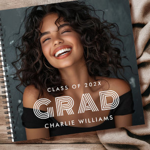 Abschluss Foto Graduiertenname Jahrbuch Notizbuch