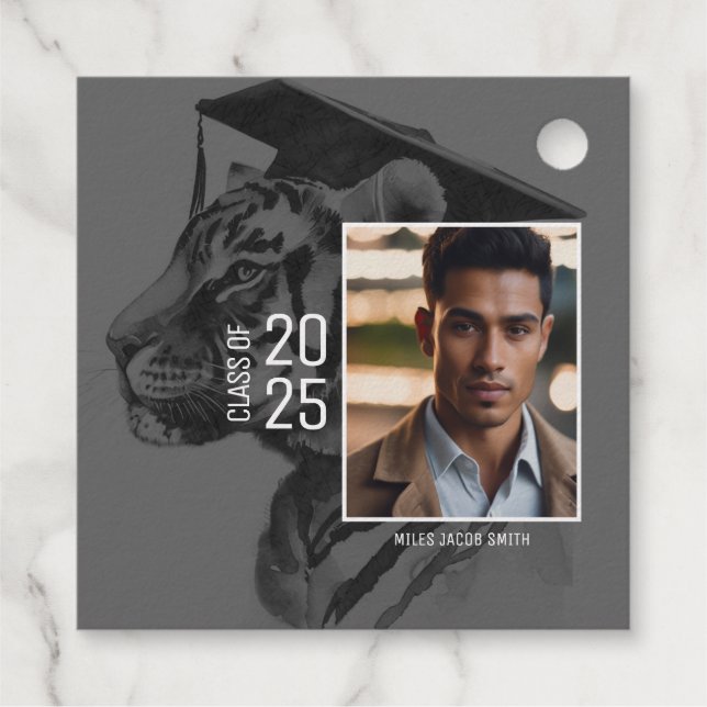 Abschluss Foto hinzufügen Geschenkanhänger (Rückseite)