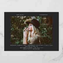 Abschluss Foto Line Art Dunkelgrau