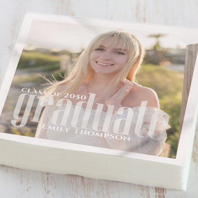 Abschluss Foto Modernes Elegantes Minimalistisch Serviette (Von Creator hochgeladen)