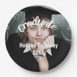 Abschluss Foto Name des Graduate Year Pappteller