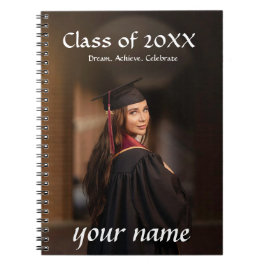 Abschluss Foto Notebook - Individuelle Name Notizblock