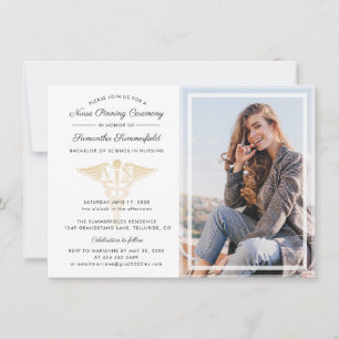 Abschluss Foto Nurse Pinning Zeremonie Einladung