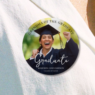 Abschluss Foto Oma of the Graduate Button