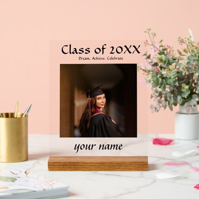 Abschluss Foto Party Signaturen - Individuelle Nam Acrylschild (Hochzeit)