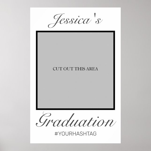 Abschluss Foto Prop Frame Moderne Minimalistisch Poster (Vorne)