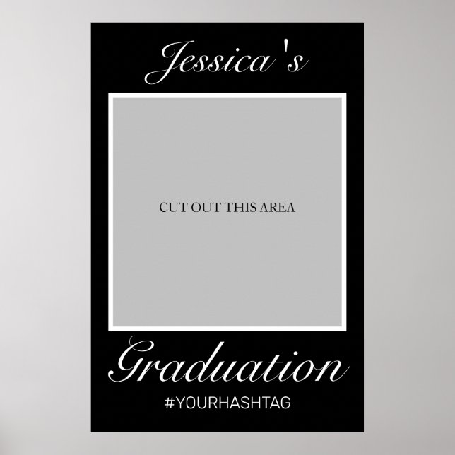 Abschluss Foto Prop Frame Moderne Minimalistisch Poster (Vorne)