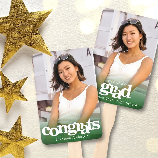 Abschluss Foto schlicht, modern und grün Keepe Fächer (Von Creator hochgeladen)