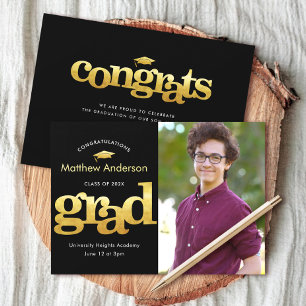 Abschluss Foto Schwarzes Gold Moderne fett Grafik Ankündigung