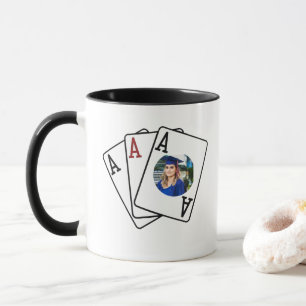 Abschluss Foto Tasse - Drei Asse Alumni Geschenk I