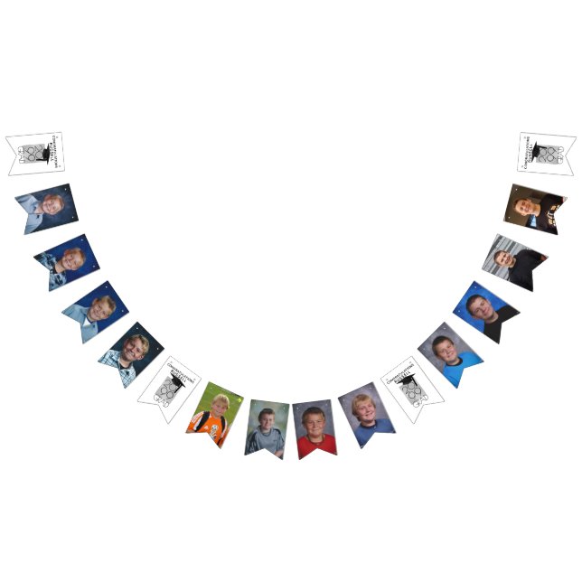 Abschluss-Fotokollage-KLASSE Wimpelkette (Alle)