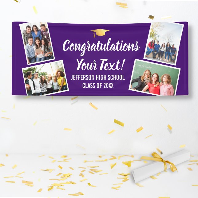 Abschluss-Fotosammlungs-Glückwunsch für alle Farbe Banner (Von Creator hochgeladen)