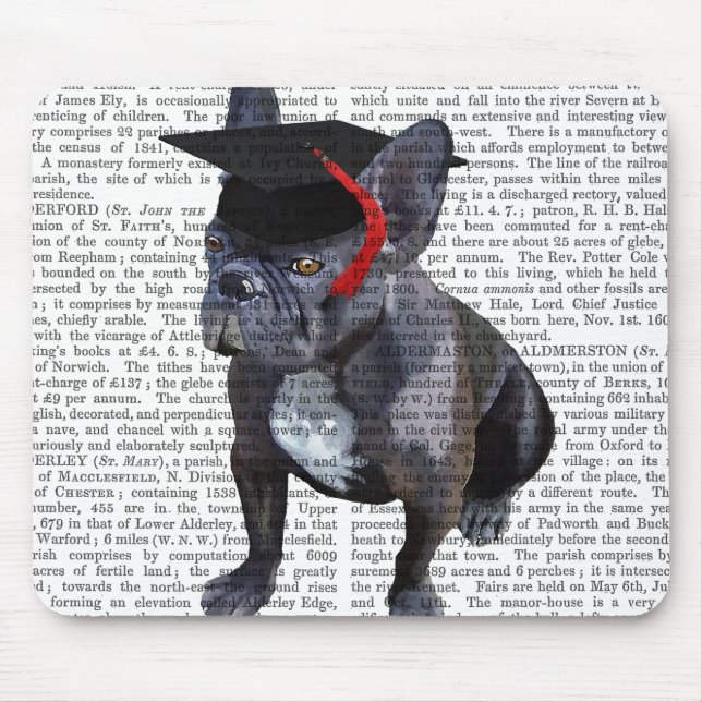 Abschluss French Bulldog Mousepad (Vorne)