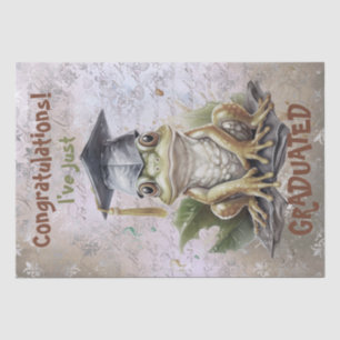 Abschluss Frosch Wasserfarbe Seidenpapier
