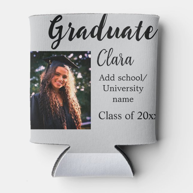 Abschluss fügen Name-Klasse von 20xx-Glückwünschen Dosenkühler (Vorderseite)