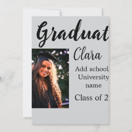 Abschluss fügen Name-Klasse von 20xx-Glückwünschen Einladung