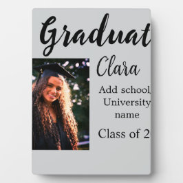 Abschluss fügen Name-Klasse von 20xx-Glückwünschen Fotoplatte