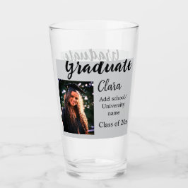 Abschluss fügen Name-Klasse von 20xx-Glückwünschen Glas