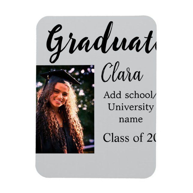 Abschluss fügen Name-Klasse von 20xx-Glückwünschen Magnet (Vertikal)