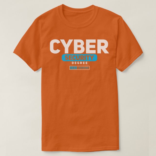 Abschluss für Cybersicherheit-Sicherheitsstufe T-Shirt (Design vorne)