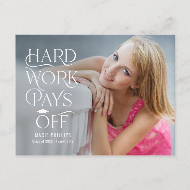 Abschluss für die bearbeitbare Farbe des Laufwerks Postkarte (Vorderseite)