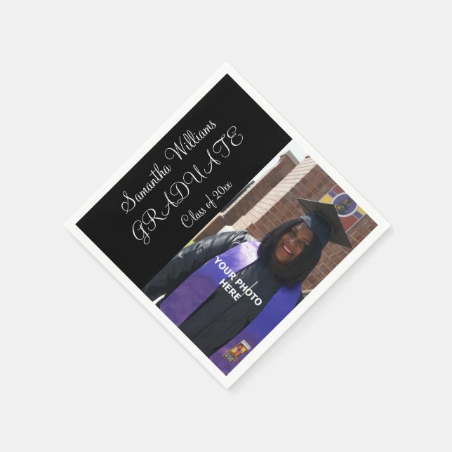 Abschluss für elegantes Foto der Frau Serviette (Ecke)