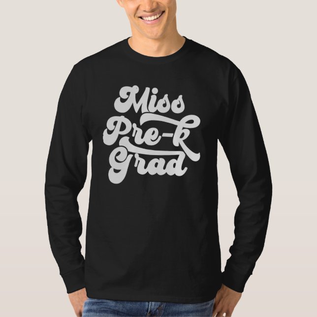 Abschluss für Mädchen vor der Schule T-Shirt (Vorderseite)
