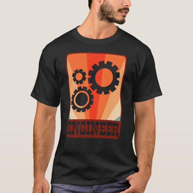 Abschluss für Maschinenbau T-Shirt (Vorderseite)