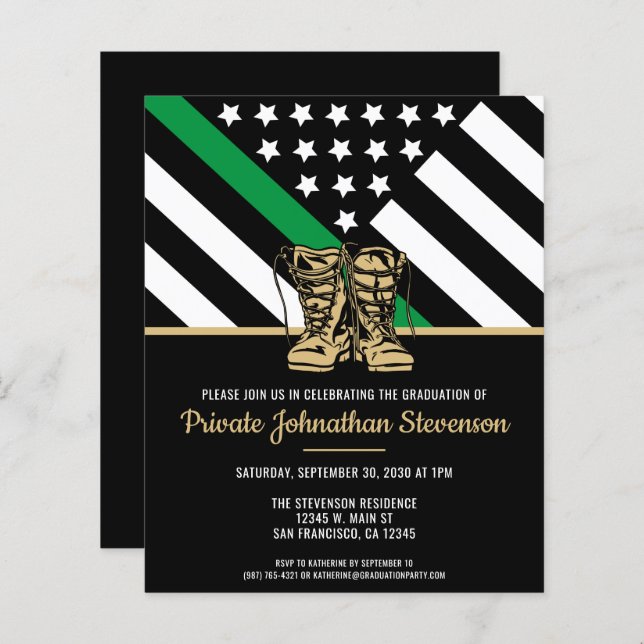 Abschluss für militärische Ausbildung (Vorne/Hinten)