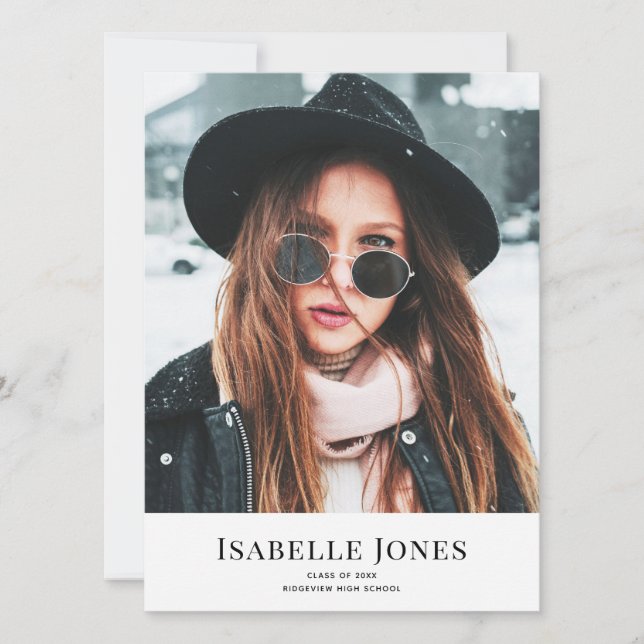 Abschluss für Minimalistisches Foto (Vorderseite)