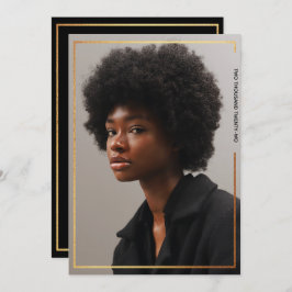 Abschluss für moderne Goldgrenzen Einladung