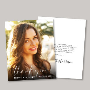 Abschluss für Skript-Foto mit Budget Dankeschön Ka