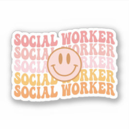 Abschluss für Sozialarbeiter/innen Aufkleber