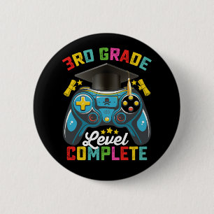 Abschluss Gaming Gamer der dritten Stufe Button