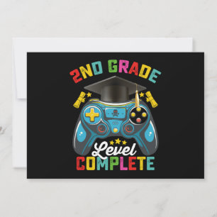 Abschluss Gaming Gamer der zweiten Stufe Einladung